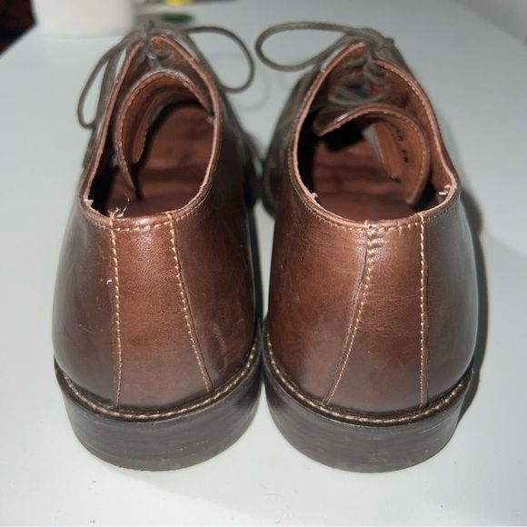 Johnston & Murphy Mens Oxfords Brown Square Toe Dress Shoes 8.5M - Picture 4 of 11